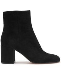 Gianvito Rossi - Joelle 80 Suede Ankle Boots - Lyst