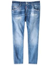 DSquared² - Skater Distressed Skinny Jeans - Lyst