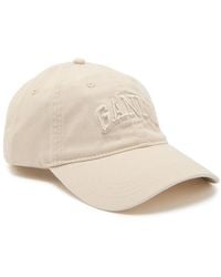 Ganni - Logo-Appliquéd Cotton Cap - Lyst