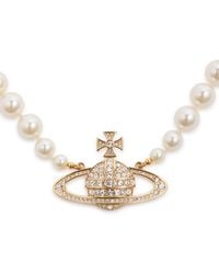 Vivienne Westwood - Bas Relief Orb-Embellished Pearl Choker - Lyst