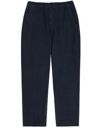 Wax London - Tapered Cotton-Twill Trousers - Lyst