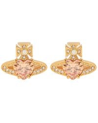 Vivienne Westwood - Ariella Orb Crystal-Embellished Stud Earrings - Lyst