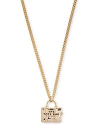 Marc Jacobs - The Tote Bag Charm Necklace - Lyst