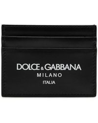 Dolce & Gabbana - Logo-print Leather Card Holder - Lyst