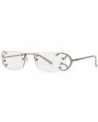 Prada - Narrow Rimless Sunglasses - Lyst