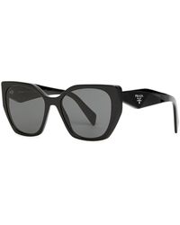 Prada - Hexagon-frame Sunglasses Designer-engraved Lenses, Designer-stamped Temples, 100% Uv Protection - Lyst