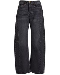 B Sides - Slim Lasso Structured Barrel-Leg Jeans - Lyst