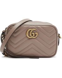 Gucci - gg Marmont Mini Leather Cross Body Bag - Lyst