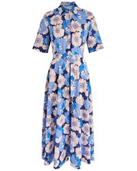 Evi Grintela - Lana Floral-Print Cotton Shirt Dress - Lyst