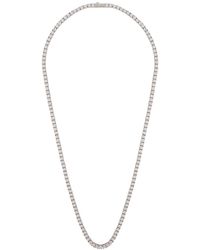 CERNUCCI - Tennis 18kt White Gold-plated Necklace, Necklace, - Lyst