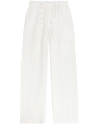 CHERRY LA - Wide-Leg Linen Beach Trousers - Lyst