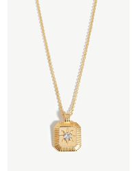 Missoma - April Birthstone 18Kt-Plated Necklace - Lyst