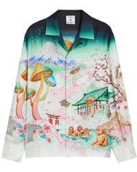 CASABLANCA - Multicolour Silk Casual Shirt - Lyst