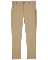 PAIGE - Stafford Slim Tapered-Leg Jersey Trousers - Lyst