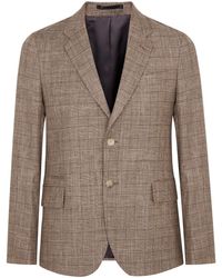 Paul Smith - Checked Wool-blend Blazer - Lyst