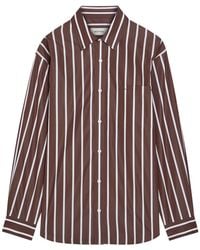 Matteau - Striped Cotton-Poplin Shirt - Lyst