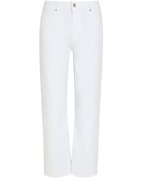 PAIGE - Mason Straight-Leg Stretch-Denim Jeans - Lyst