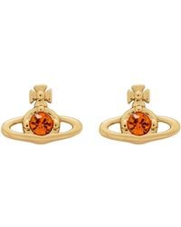 Vivienne Westwood - Nano Solitare Orb Earrings - Lyst