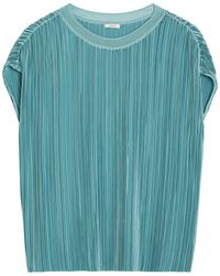 JOSEPH - Cedre Pleated Satin Top - Lyst