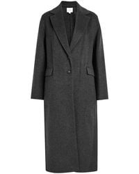 Vince - Single Breasted Wool-Blend Coat - Lyst