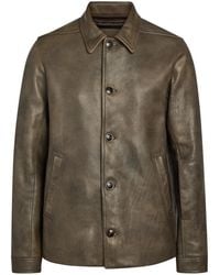 Rick Owens - Brad Grained Leather Jacket - Lyst