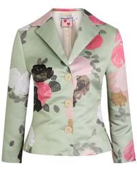 BERNADETTE - Elle Floral-Print Satin Jacket - Lyst