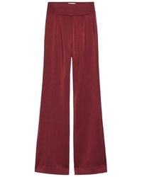 Galvan London - Flared-Leg Satin Trousers - Lyst