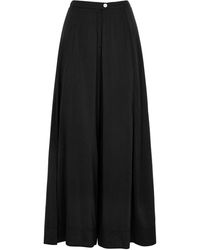 Forte Forte - Wide-Leg Voile Trousers - Lyst