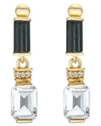 V By Laura Vann - Laura Vann Embellished 18Kt Vermeil Drop Earrings - Lyst