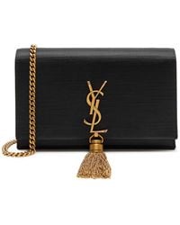 Saint Laurent - Kate Satin Wallet-On-Chain - Lyst