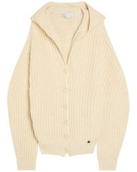 Stella McCartney - Hooded Cashmere And Wool-Blend Cardigan - Lyst
