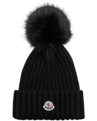 Moncler - Pompom Wool Beanie - Lyst