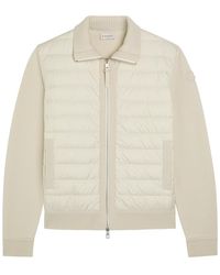 Moncler - Quilted Wool And Shell Jacket - Lyst