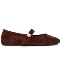 Tory Burch - Romy Suede Mary Jane Flats - Lyst