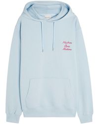 Drole de Monsieur - Le Hoodie Embroidered Hooded Cotton Sweatshirt - Lyst
