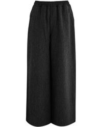 YMC - Miners Striped Wide-Leg Wool-Blend Trousers - Lyst