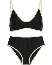 SOLAQUA - Contrast-Trim Bikini - Lyst