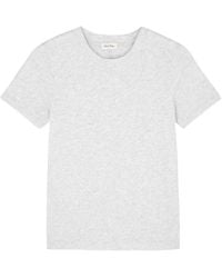 American Vintage - Sonoma White Slubbed Cotton T-shirt - Lyst