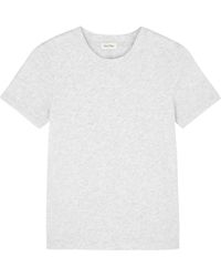 American Vintage - Sonoma White Slubbed Cotton T-shirt - Lyst