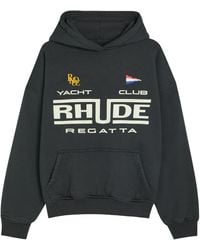 Rhude - Regatta Club Printed Cotton Sweatshirt - Lyst