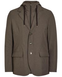 Herno - Double-Layer Hooded Woven Jacket - Lyst