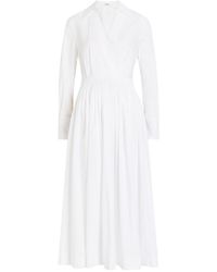 JOSEPH - Kathe Cotton-Poplin Midi Shirt Dress - Lyst