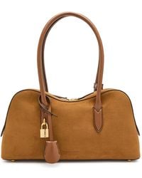 Stella McCartney - Stella Ryder Faux Suede Shoulder Bag - Lyst