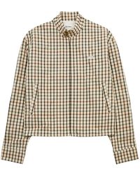 Wales Bonner - Path Checked Cotton Harrington Jacket - Lyst