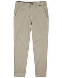 Calvin Klein - Tapered Stretch-twill Trousers - Lyst