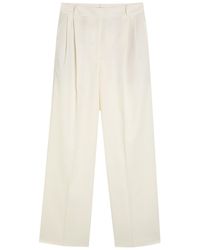 Rohe - Wide-Leg Wool-Blend Trousers - Lyst