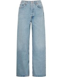 Agolde Low Slung baggy Organic Cotton Jeans in Blue | Lyst