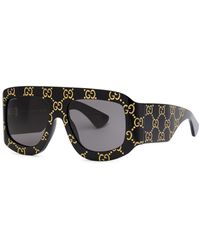 Gucci - D-frame Mask Sunglasses - Lyst