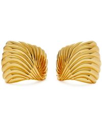 Missoma - Ripple 18Kt-Plated Stud Earrings - Lyst