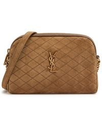 Saint Laurent - Gaby Mini Suede Cross-Body Bag - Lyst